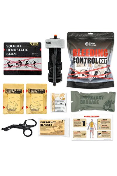 RHINO RESCUE Κιτ Περιποίησης Τραυμάτων Bleeding Control Kit (First Aid Kit)