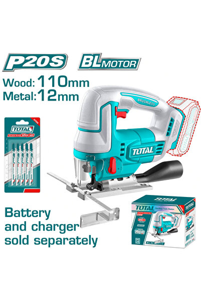 TOTAL Arket 20V Battery-Powered Saw Without Battery and Charger (Product Sold...