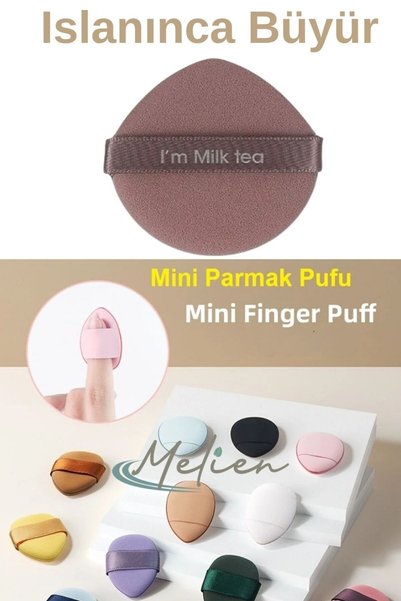 Melien 5-Piece Soak-In Makeup and Cleansing Sponge Set, Powder Puff, Under-Eye Eyeliner, Foundation, Bb Cream Sponge