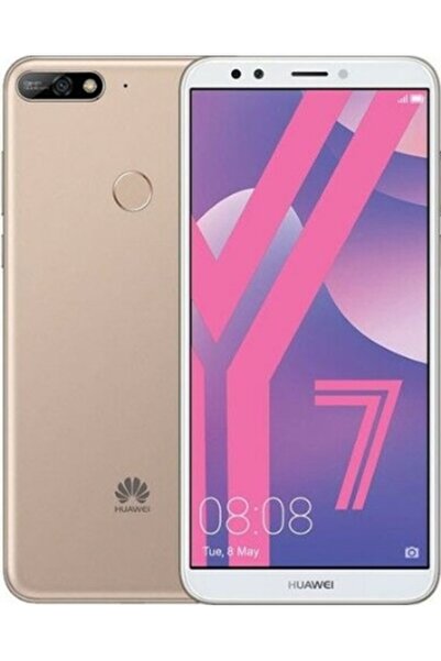 protechgsm Huawei Y7 2018 Uyumlu Lcd Ekran Dokunmatik Altın