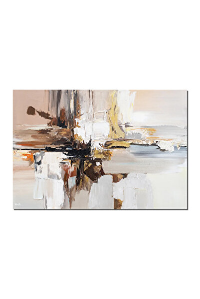 artnova Абстрактна картина с ръчно изрисувано злато, Въображение, 100x70см ма...