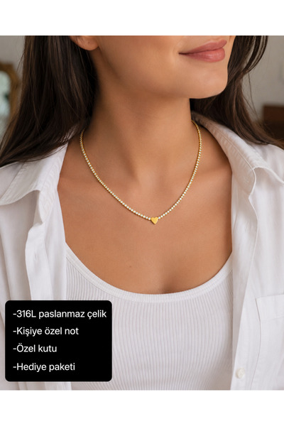 HER ŞEY NOTA www.herseynota.com Lunavera Heart Detailed 316L Stainless Steel ...