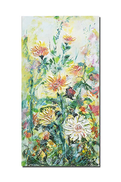artnova Ръчно рисувана картина с импасто техника, Цветя в бащината градина, 8...