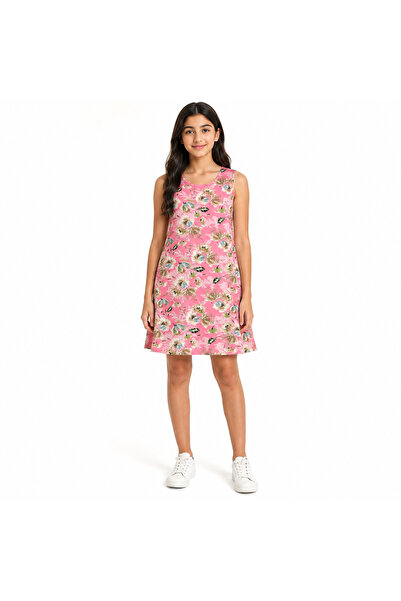 Generic Summer Women's Floral Print Sleeveless Holiday Dress