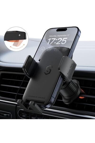 Syncwire Suport telefon auto pentru grila de ventilație, rotire 360°, prinder...