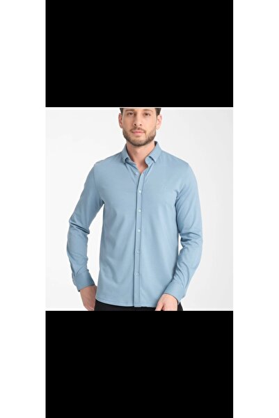 Cinar erkek giyim Men's Sports Shirt Non-Stretch Stretchy Lycra Slimfit Long ...