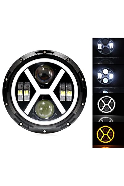 Flexzon Προβολέας LED Γενικής Χρήσης 7 ιντσών 18 εκ. 9V - 32V Χαμηλή και Υψηλ...