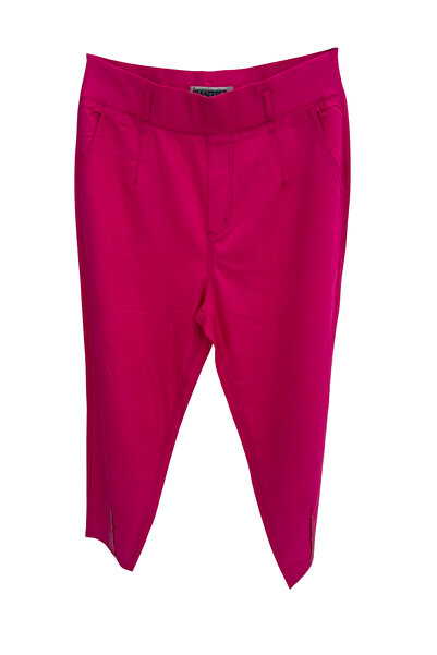 ZANESSI Plus Size Elastic Waist Lycra Fabric Women's Trousers