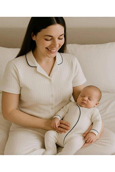 EXTRAÇARŞI Printed Mother Baby Pregnancy Set 3 Months Girl