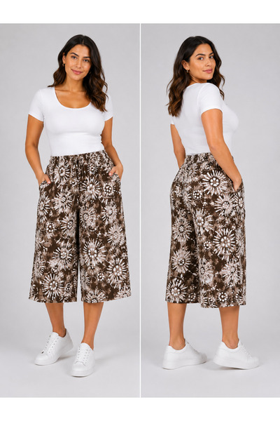 Trendline Trend Women's Printed Viscose Casual Shorts