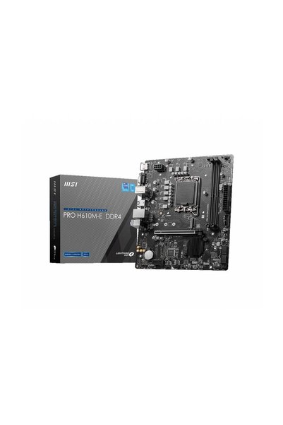 Universal Msi Pro H610M-E 2Xddr4 Vga/Hdmi 1Xm.2 1Xglan 1700P Motherboard