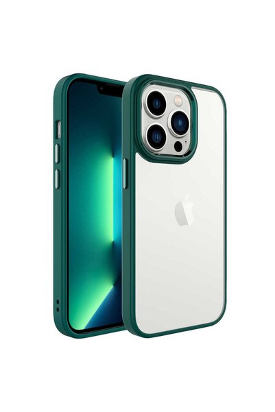 tekno grup iPhone 14 Pro Max Case Transparent Back Face Camera Raised Silicon...
