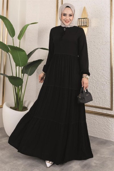 Mestore Tassel Detailed Dress Black