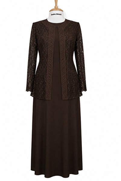 Sondos Moda42 Hesna Large Size Stone Embellished Jacket Stylish Mother Evenin...