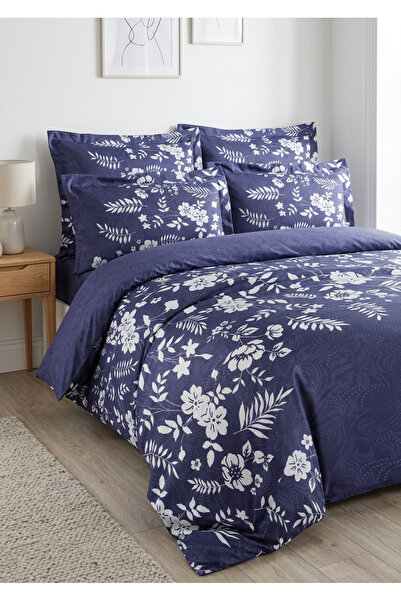 GENÇEV HOME COLLECTİONS Premium 100% Cotton Satin Double 6-Piece Duvet Cover ...