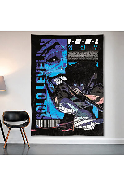 Geek Cultcha Solo Leveling Sung Jinwoo Wall Covering Wall Tapestry First Qual...