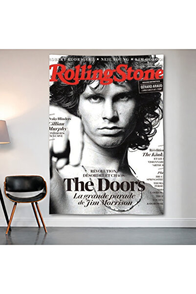 Geek Cultcha Rolling Stone - Jim Morrison Wall Covering Wall Tapestry First Q...