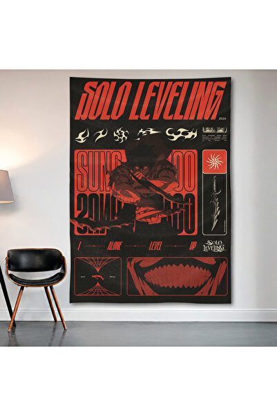 Geek Cultcha Solo Leveling Sung Jinwoo Wall Covering Wall Tapestry First Qual...