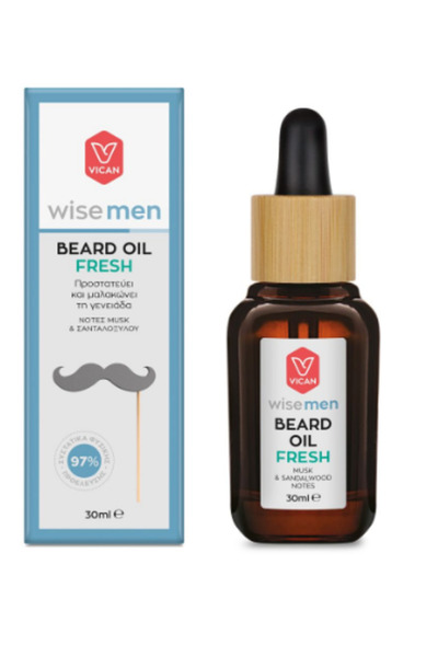 Wise Men | Beard Oil Fresh | Μαλακτικό Λαδάκι για τη Γενειάδα | 30ml