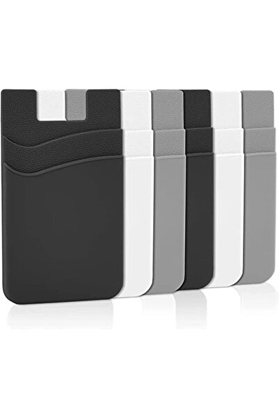 Generic Phone Wallet, Phone Card Holder Stick On Silicone Holder for Back of ...