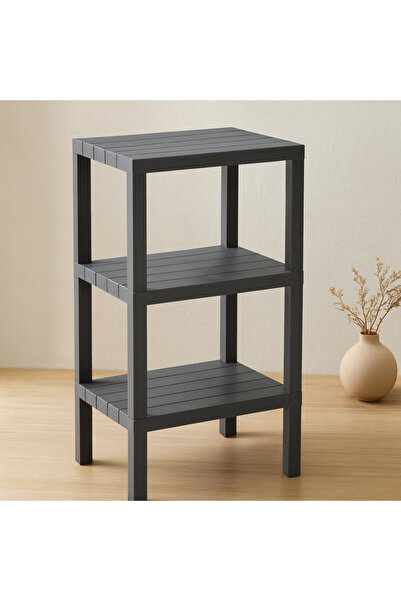 magicool 3-Shelf Modular Plastic Unit - Gray (Pack of 8)