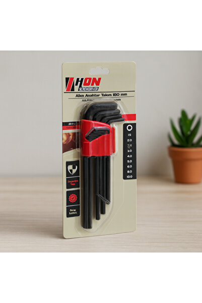 magicool Allen Key Set 9 Pieces Black Long 180 mm