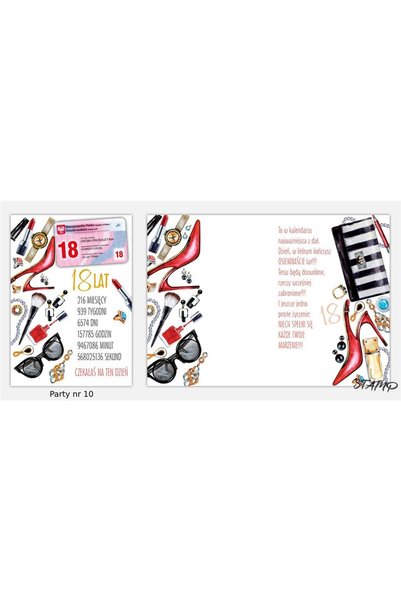 STAMP Felicitare de ziua de nastere B6 multicolor 17.6x13.2cm cu plic