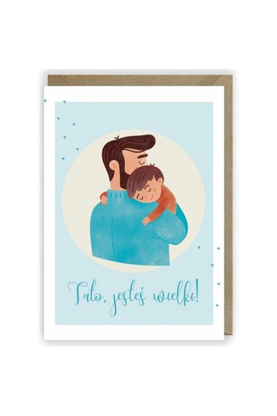 Cardie Felicitare Ziua Tatalui A6 multicolor cu plic
