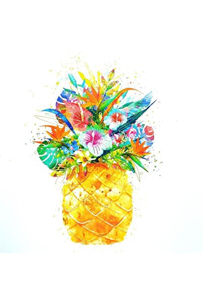 HENRY Felicitare ananas, HENRY, Hartie, 15x15cm, Multicolor
