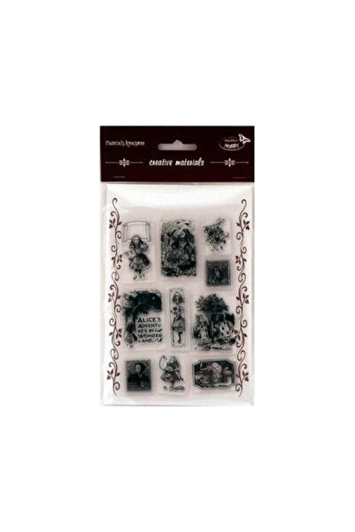 Galeria Hobby Set stampile creative Alice in Tara Minunilor multicolor, 14x23cm