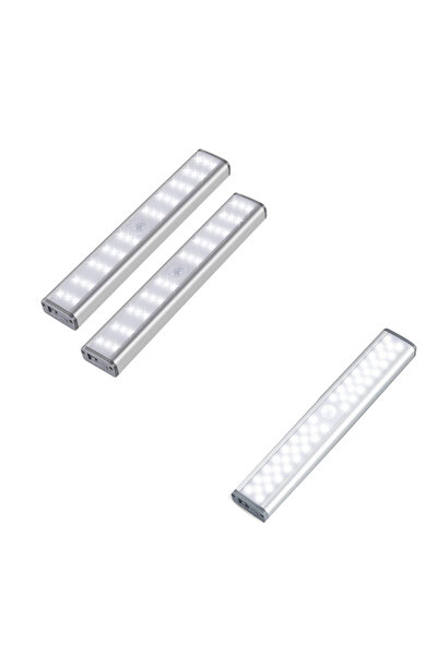 Simply Joy Set de iluminat cu 3 lămpi LED cu senzor de mișcare wireless și re...