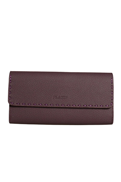 Platin Plum Leather Women's Wallet