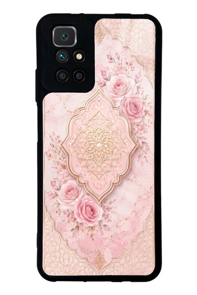 Spoyi حافظة هاتف لامعة بتصميم وردي عثماني لامع لهاتف Xiaomi Redmi 10