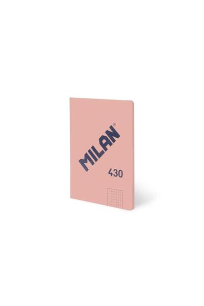 Milan Caiet A5 48 file, patrat, roz