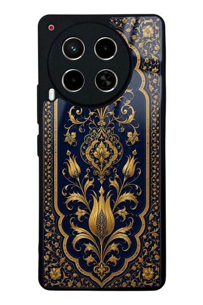 Spoyi Tecno Camon 30 Sapphire Ottoman Gold Design Glossy Phone Case