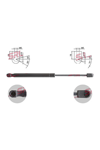 RapidAuto Amortizor haion spate Mercedes Clasa SLK (R170) 09.1996-10.2004 Cab...