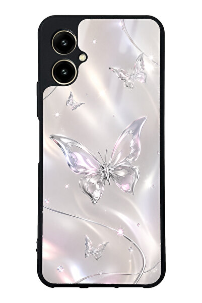 Spoyi Omix X5 Crystal Whisper Butterfly Tasarımlı Glossy Telefon Kılıfı