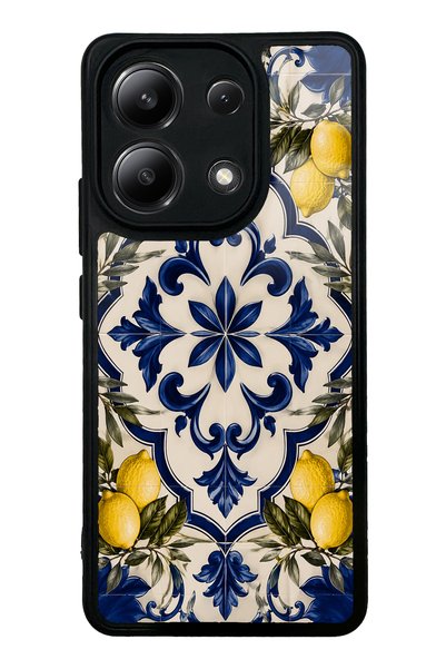Spoyi حافظة هاتف لامعة بتصميم فسيفساء الليمون الملكي لهاتف Xiaomi Redmi Note ...