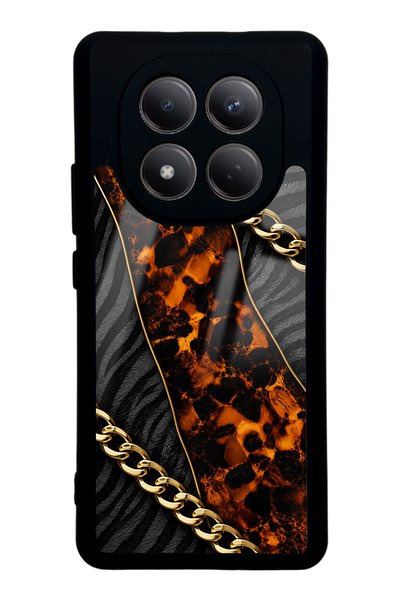 Spoyi Xiaomi Redmi Note 15 Golden Eclipse Design Glossy Phone Case