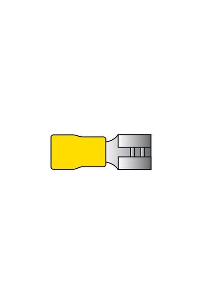 Carpoint Papuci electrici izolati tata 543, galbeni, 6.3x0.8 mm, pentru cablu...