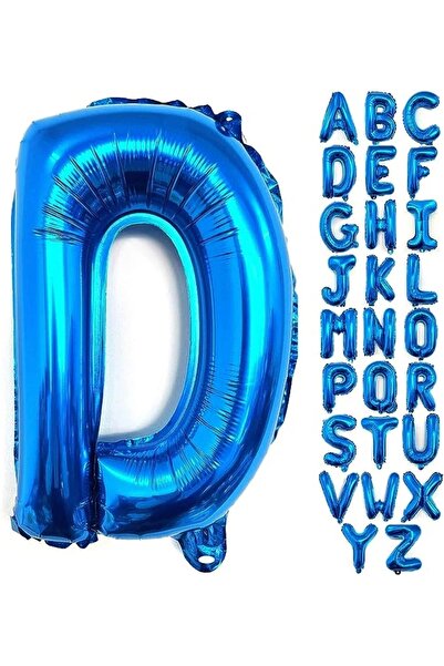Baloane Vesele Balon Folie Litera D Albastru 40 cm LTR8-D