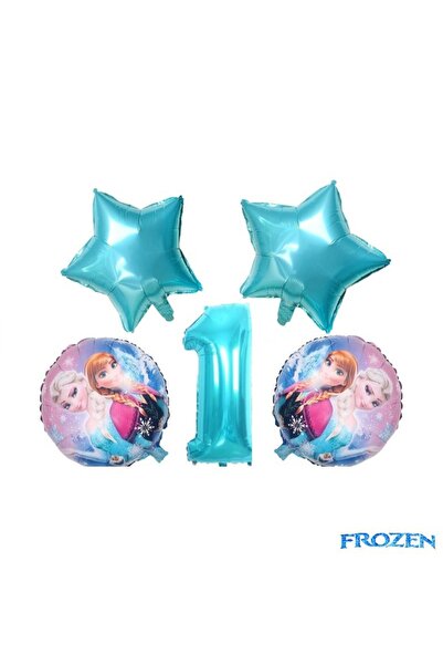 Baloane Vesele Set Aniversar Elsa Si Anna Fozen 1 AN SET108-1