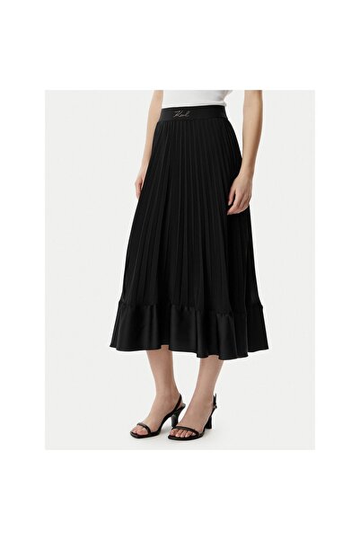 Karl Lagerfeld Fustă plisată de damă B2W12003 Negru