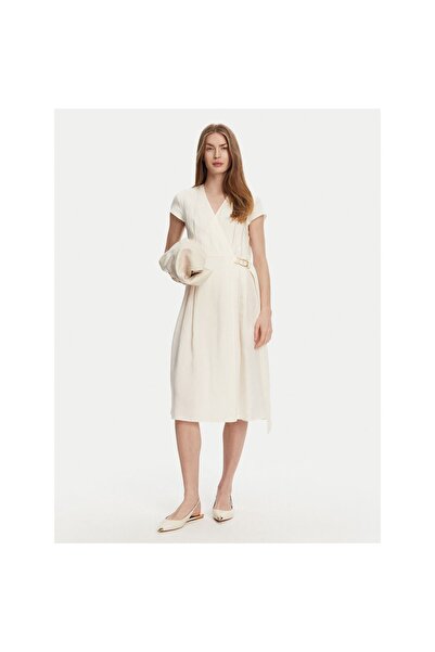TWINSET Rochie de vară pentru femei 251TT2072 Crem