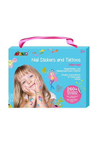 AVENİR Stickere pentru unghii si tatuaje - Sirena, + 3 ani