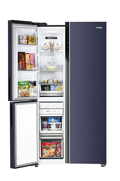 Haier Side By Side Refrigerator 598 Litres HRT-715GK 386 kW HRT-715GK black