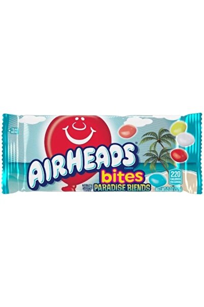 Airheads Байтс Парадайз Блендс – Дъвчащи бонбони с тропически вкусове, 56 г