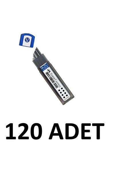 Faber Castell 120 قطعة من رؤوس أقلام الرصاص فائقة النعومة 0.7 ملم 60 ملم، عبو...