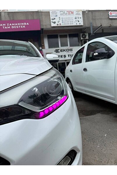 ARKT STİCKER Hundai İ20 2014-2020 Küçük Gündüz Led Sticker Set Mor