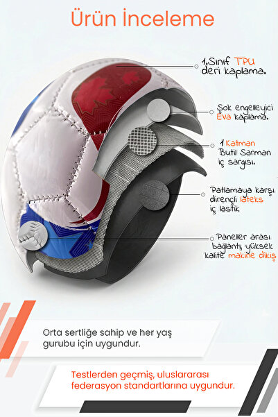 Hsport Hafif Çocuk/Yetişkin Hentbol Topu 2 Numara 200gr Soft Touch Handball Dikişli İdman/Maç Topu 2026 Dün